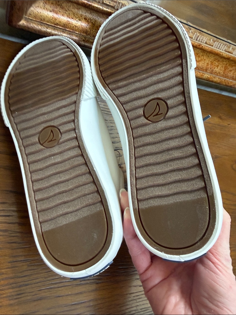 New Sperry Women’s Off-White Canvas Low-Top Sneakers. Sz 7.5. - Picture 9 of 13